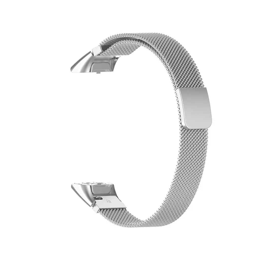 Магнитный ремешок для часов из нержавеющей стали для samsung Galaxy fit SM-R370 браслет металлический ремешок для часов регулируемый ремень - Цвет: silver
