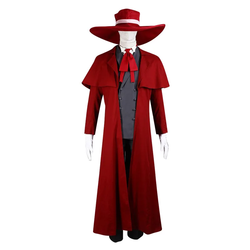 Cosplay Anime Hellsing Alucard Vampire Hunter Unifrom Suit Costume Halloween Set 