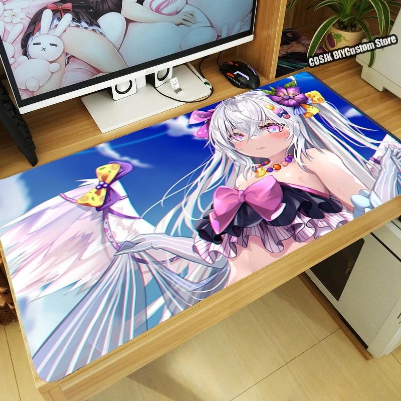 plus size costumes Anime Game Blue Archive Azitani Hifumi Shirasu Azusa Mouse Pad Thicken Computer Kawaii Gaming Mousepad Table Keyboard Desk Mat Anime Costumes Cosplay Costumes