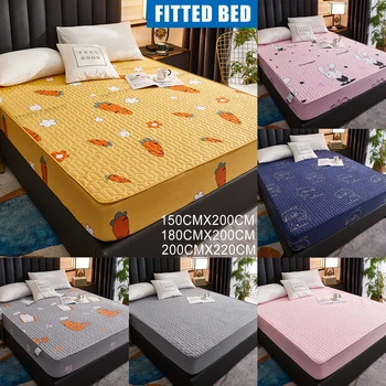 

Waterproof Mattress Protector Bedspread Dustproof Padded Thicken Warm Bed Sheet Bedspread QP2