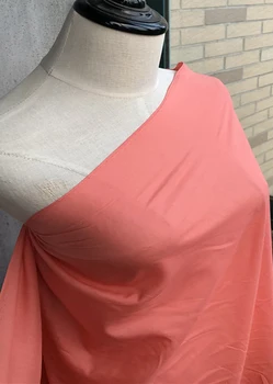 

100cm*135cm Coral Silk Cotton Gauze Fabric Textile For Dress Shirt Lining Scraf Natural