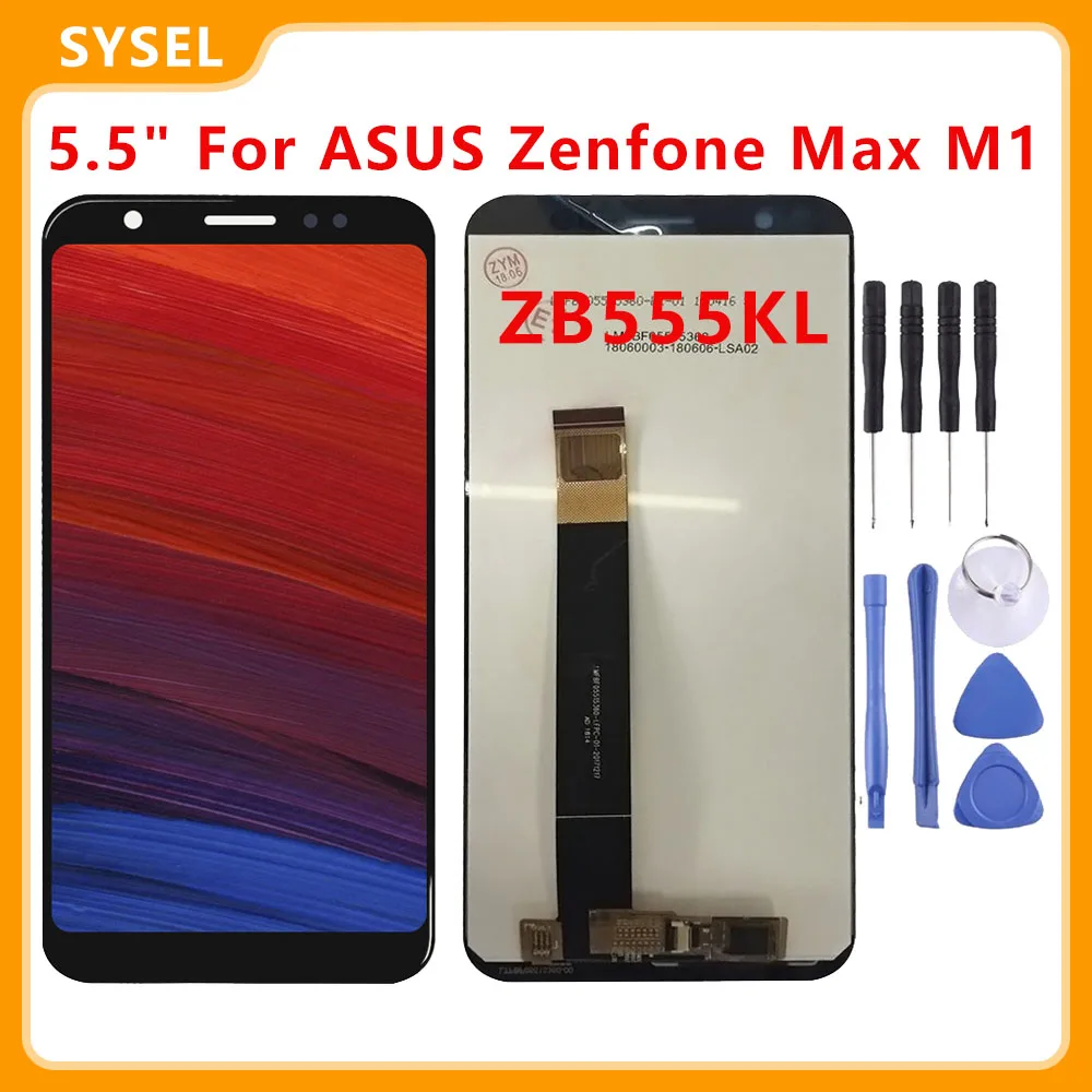 ЖК-дисплей 5 дюйма для ASUS Zenfone Max M1 ZB555KL дигитайзер сенсорный экран датчик в сборе
