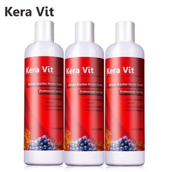 

Cheaper 500ml *3pcs Professional Brazilian 5% Formalin Keratin Treatment Straighten and Repair Hair Free Shipping