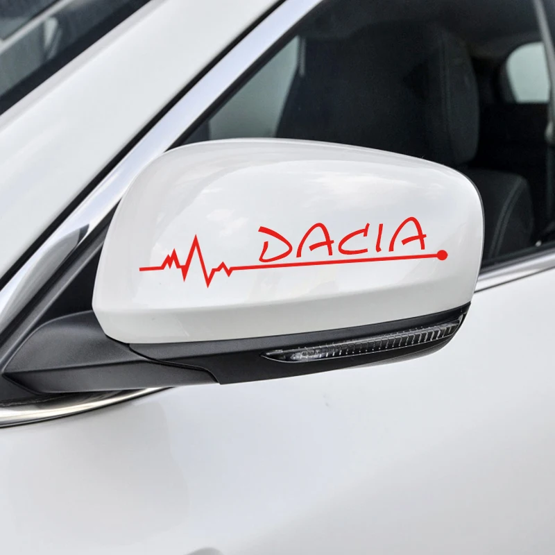 

2pcs/set NEW SPORT Car Rearview Mirror Reflective Sticker For Dacia Duster Logan Sandero 2 Mcv Sandero accessories