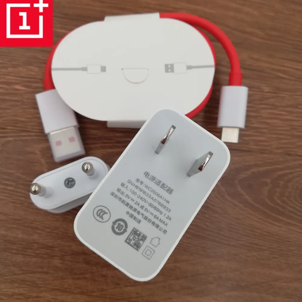 

100% Original Oneplus 7 Warp Charger 5V 6A Wall Adapter Fast Charge 1M Type C Cable Sync For One Plus 1+7 Pro 6 6T 5 5T 3 3T 7
