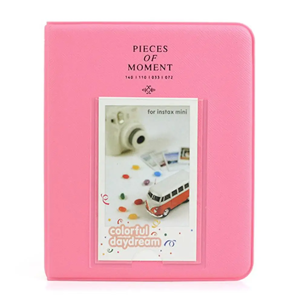 Pink Instax для фотоальбом для полароидов чехол для хранения фотографий размер 64 Карманы Мода для Fujifilm Instax Мини пленка 7s 8 9 instax Мини альбом - Цвет: Pink