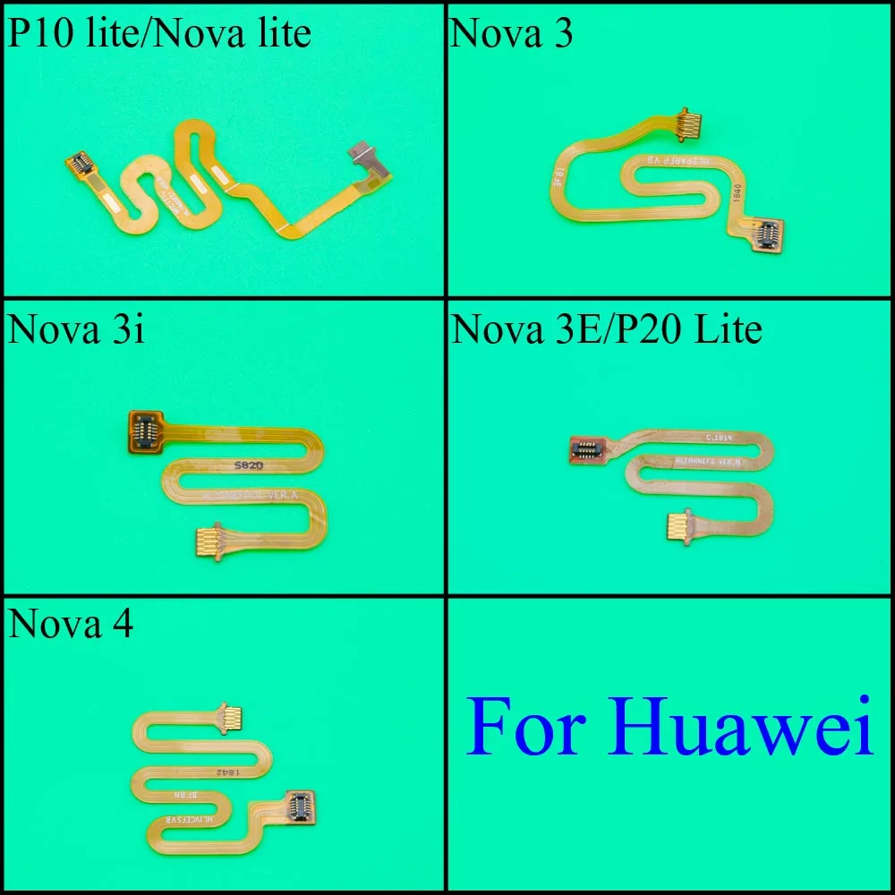 Кнопка Home отпечаток пальца сенсорный датчик разъем гибкий кабель для Huawei p10lite p20