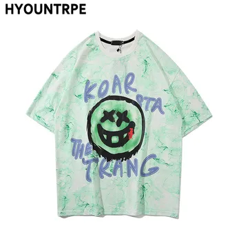 

Mens Hip Hop T Shirt Casual Graffiti Printed T-Shirt Loose Streetwear O-neck Tshirts New Summer Short Sleeve Tops Tees Cotton