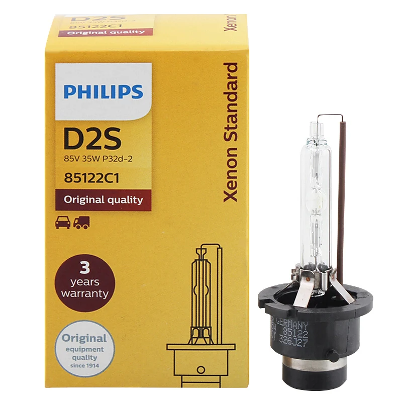 Philips HID D1S D2S D2R D3S D4S D5S 35 Вт ксеноновая стандартная 4200K Автомобильная оригинальная фара Оригинальная лампа OEM Замена обновления, 1X