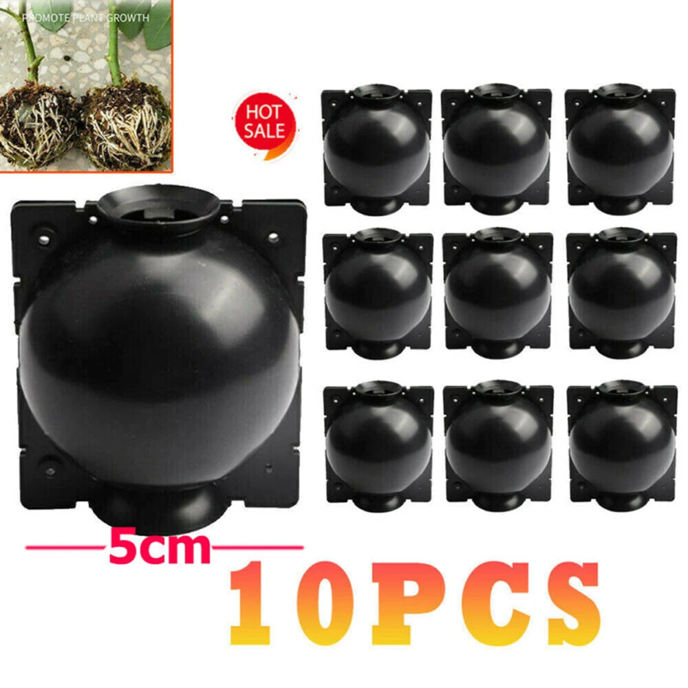 10Pcs Plant Rooting Ball High Pressure Grafting Rooting Box Root Growing Box Breeding Case Plant Growth Balls Gardening Supplies