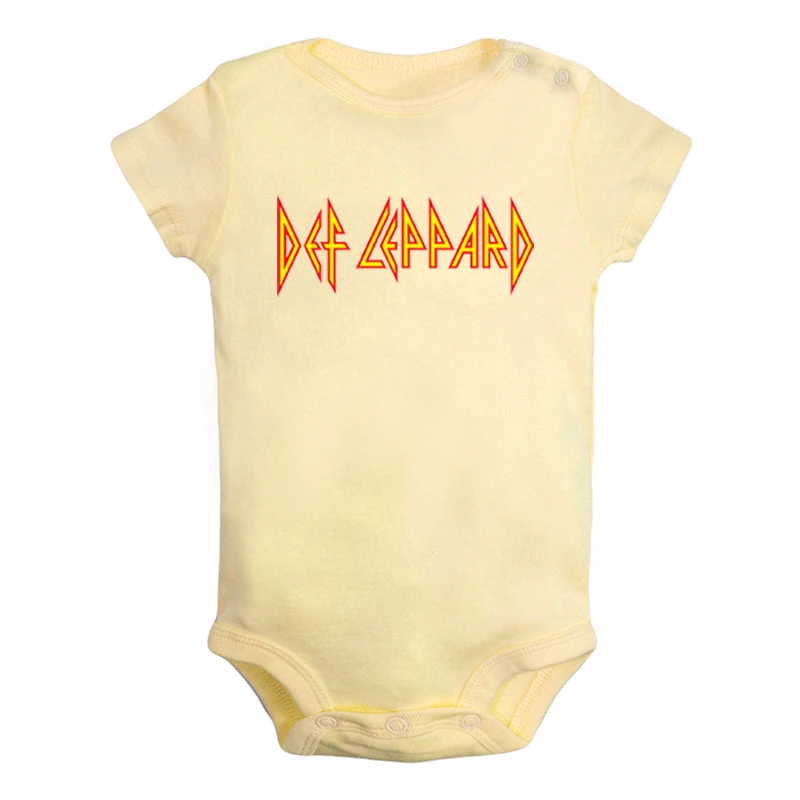 JcBaby878YD Def Leppard/Забавные милые комплекты одежды для новорожденных мальчиков и девочек с изображением рок-группы; комбинезон с принтом; боди для младенцев; комплекты одежды из хлопка - Цвет: JcBaby878YD