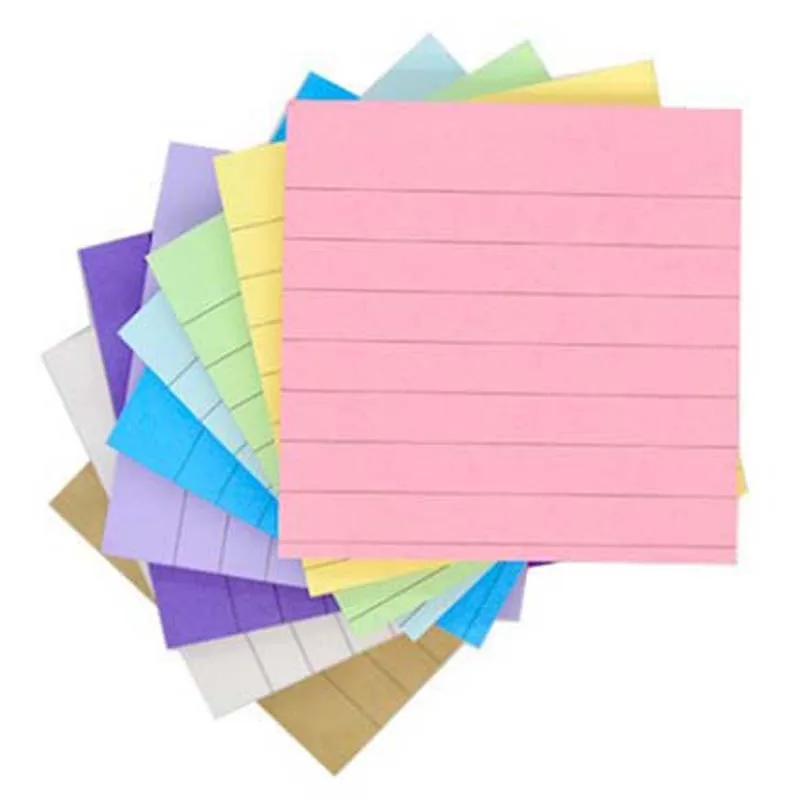 6 pcs Multicolor Cute Sticker Bookmark Sticky Notes Point Marker Soild Color Memo Post Tab Flag Kawaii School Stationery