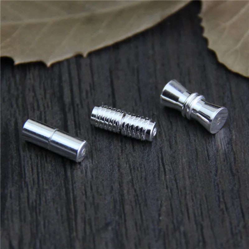 

Real 925 Sterling Silver Accessories Revolve Clasps for DIY Bracelet Necklace Fine Jewelry Findings