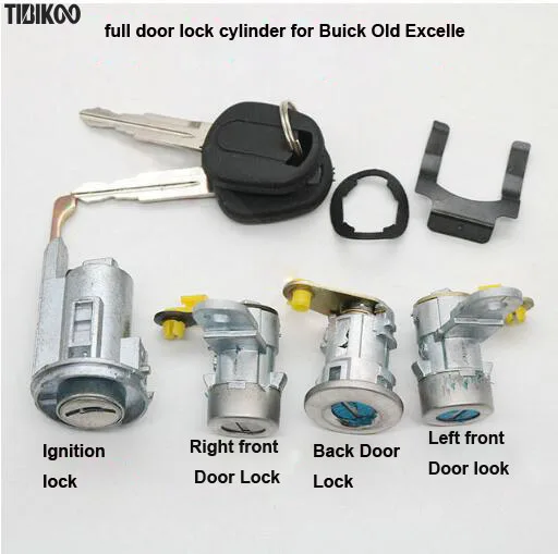 Full Door Lock Cylinder for Buick Old Excelle Ignition Lock Left Right Front Door  trunk Lock Cylinder