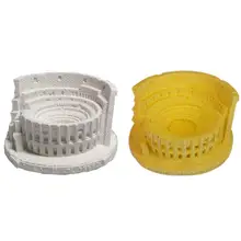 Инновационная 3D игрушка Coliseum силиконовая форма Бетон цемент Италия Колизей орнамент форма креативный простой в использовании и чистке