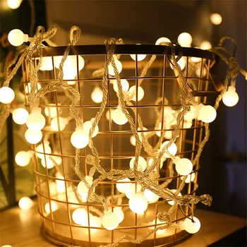 

10M 80LED Ball Shaped String Lights Home Garden Decor Holiday Wedding Party Lighting EU/US Plug 110-220V