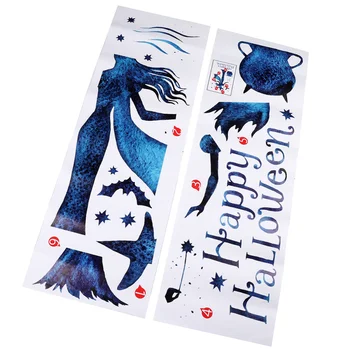 

2pcs Party Wall Paste Halloween Wall Stickers Living Room Wallpaper for Party Office