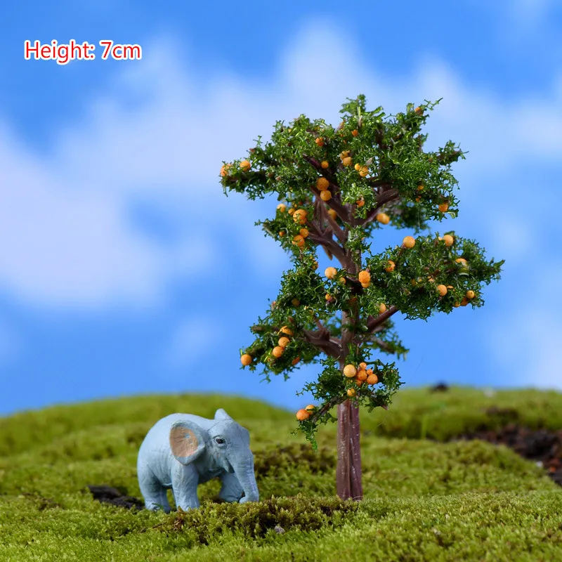 Пластиковые миниатюрные садовые фигурки микроландшафта 1 шт. популярные мини украшения для дома Сакура моделирование деревьев высокое качество