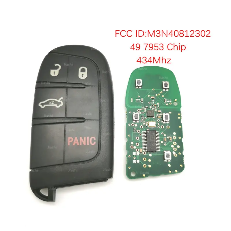 Datong World Автомобильный Дистанционный ключ для Chrysler Jeep 434 Mhz 46 7953 FCC ID M3N40812302 Авто умный пульт дистанционного управления бесключевая Входная карта
