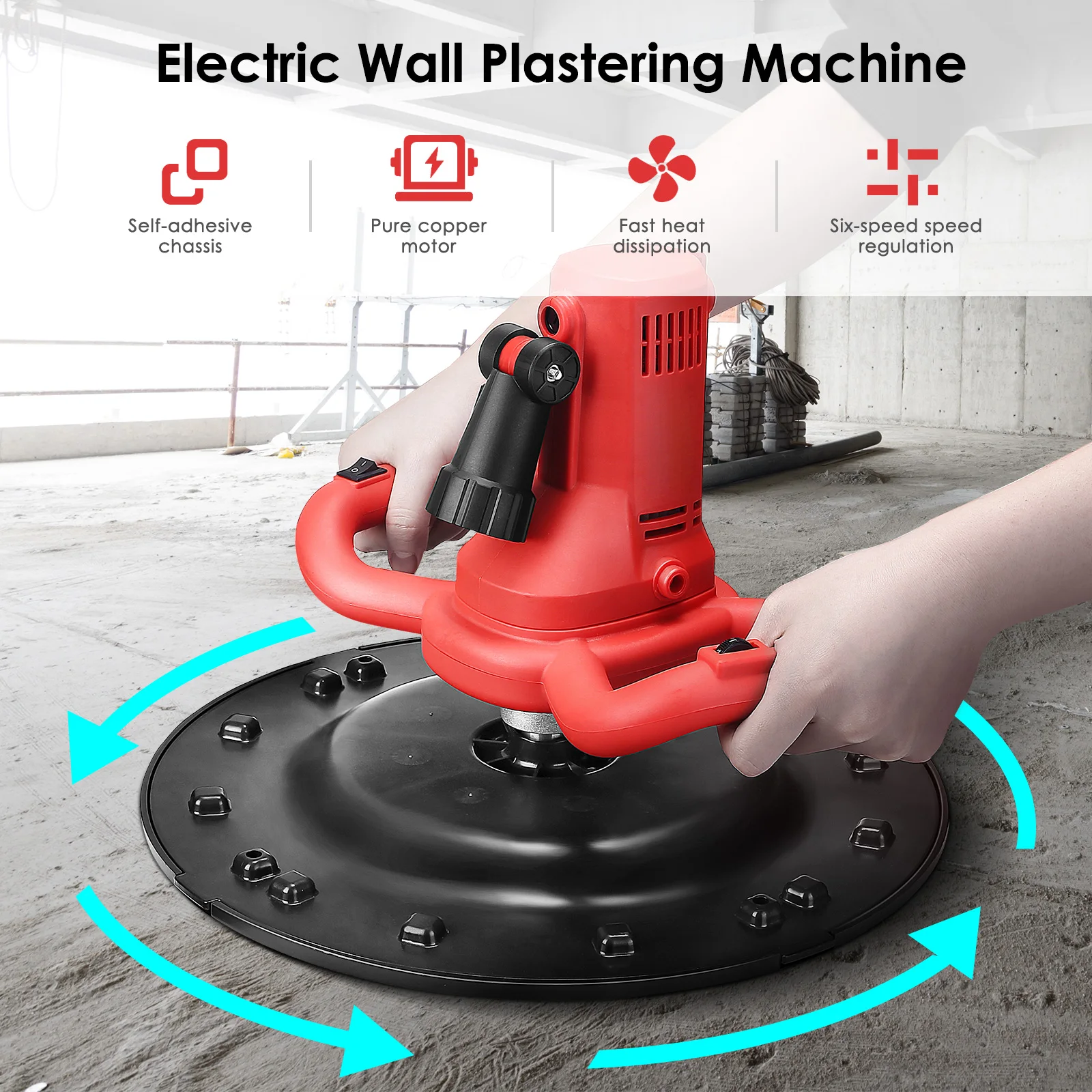 cheap!!!- 110V/220V 1700W Electric Concrete Cement Mortar Trowel with
Automatic Mixer Plastering Wall Smoothing Polishing Machine US EU UK