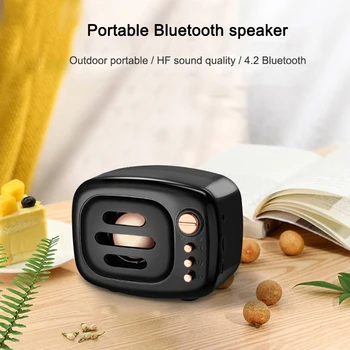 

Portable Wireless Bluetooth Retro Speaker Waterproof Subwoofer Bass Loudspeaker New Arrival