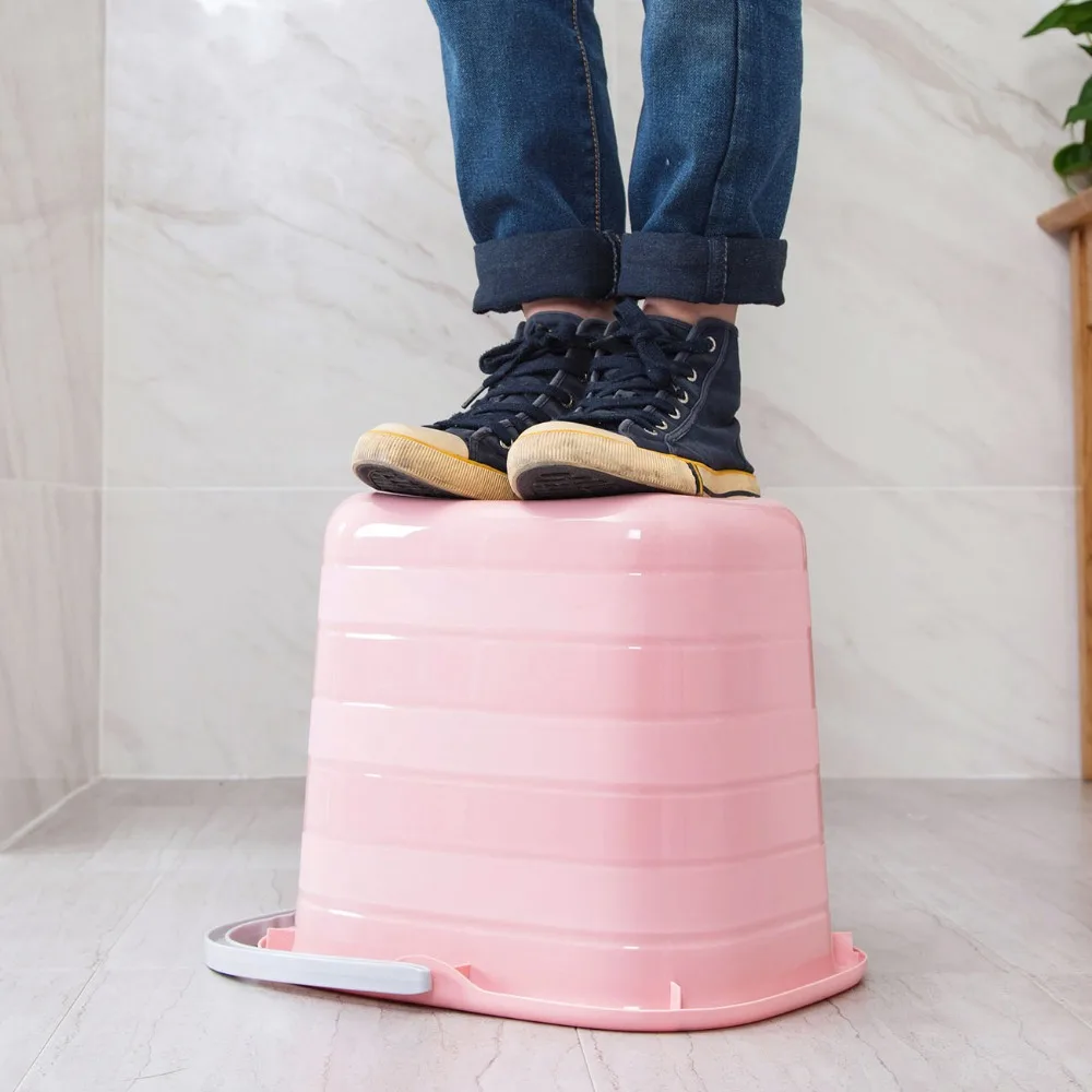 11L Plastic Mop Bucket Bathroom Laundry Buckets Portable Water Container Fishing Car Wash Bucket Large Pail Camping Kitchen