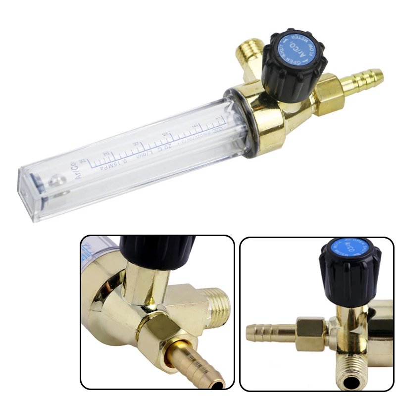 Argon CO2 Gas Flow Meter Rate Shielding Welding Tool Flowmeter for Mig Tig Welder Barb | Инструменты