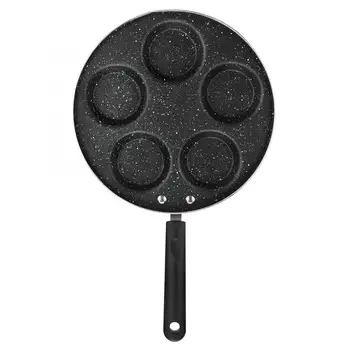 

Non-stick Pan 5 Round Hole Aluminum Frying Pan Non-stick Egg Cooking Pot Breakfast Home Kitchen Cooker Pot