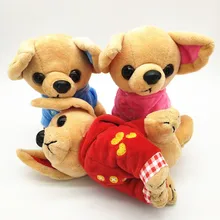 17 см милый щенок чихуахуа детская игрушка Kawaii Имитация животных кукла подарок на день рождения для детей мягкая собака плюшевая игрушка