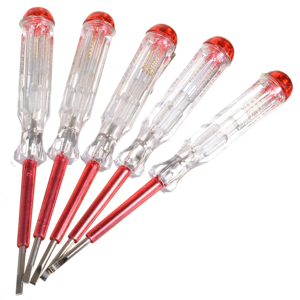 10pc Circuit Tester Screw Driver Voltage Pen Electrical Test