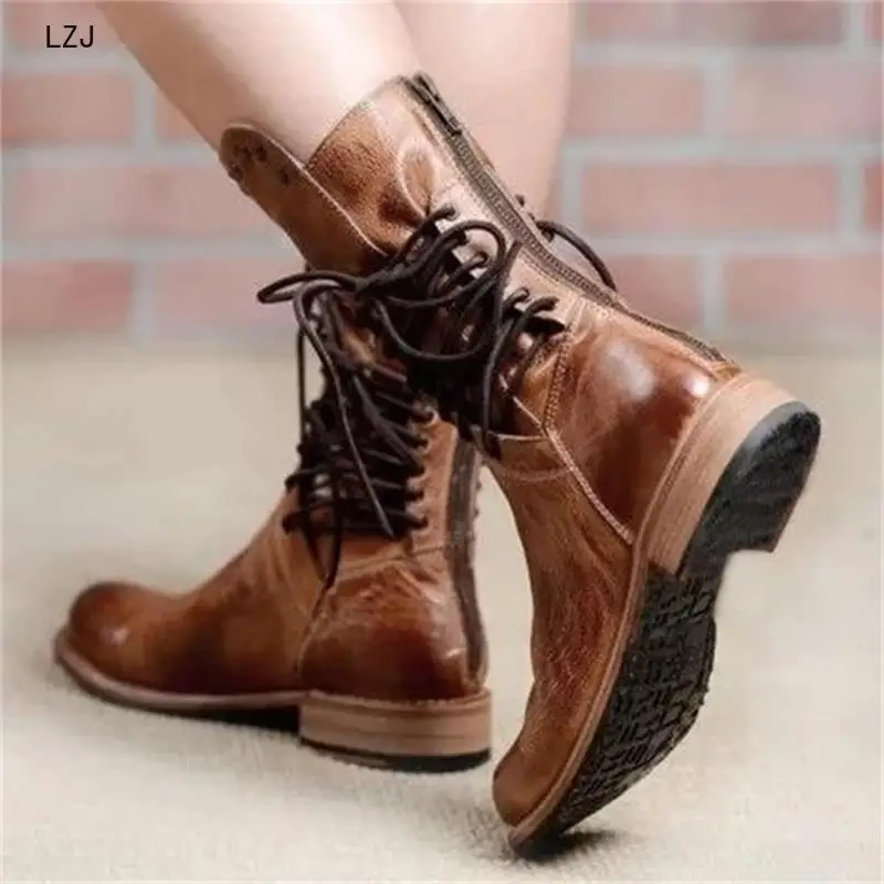 MORAZORA/ г., Модные осенние туфли на высоком каблуке-шпильке Ботильоны на платформе с круглым носком женские ботинки из мягкой искусственной кожи высокого качества
