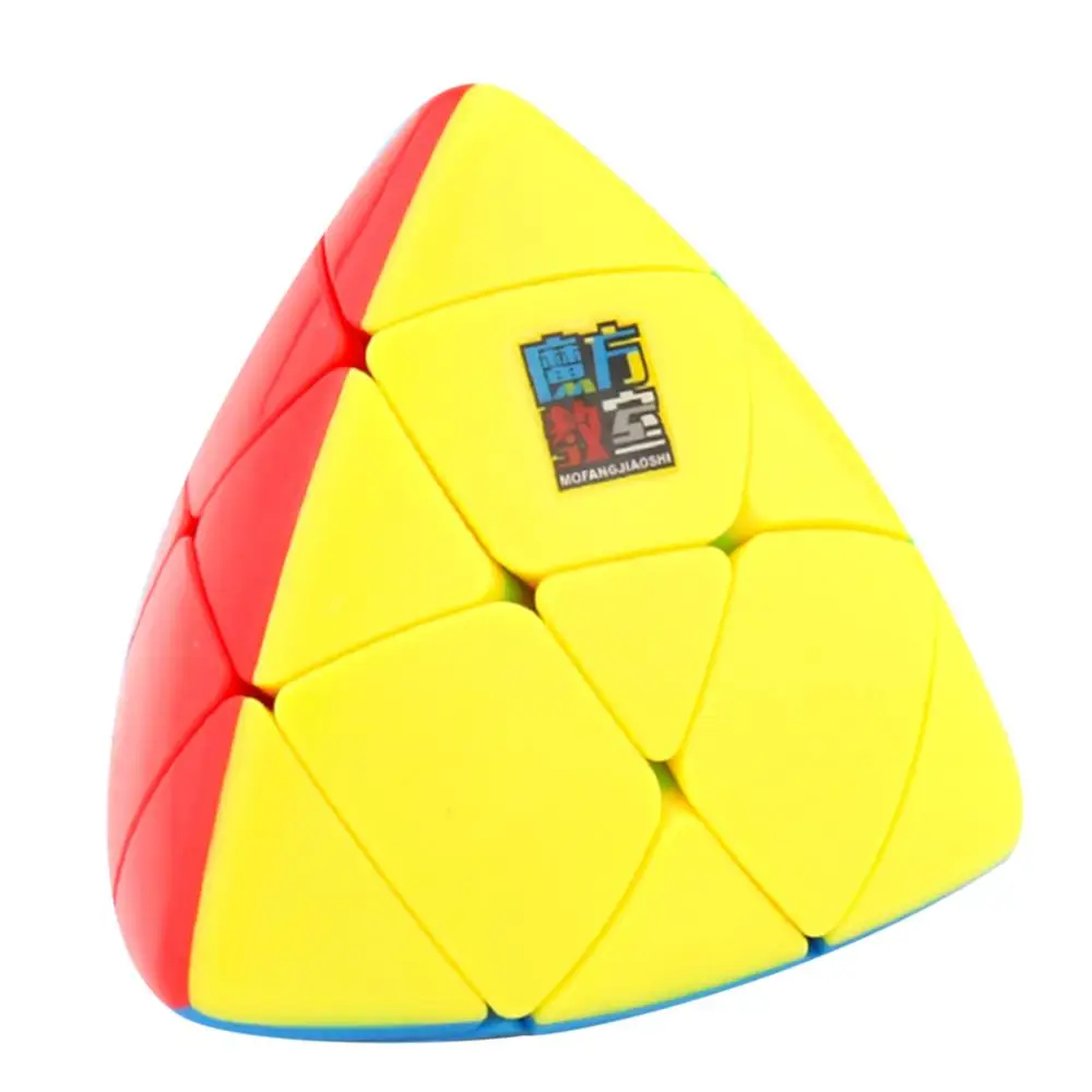 MoYu Mastermorphix Stickerless 3x3 волшебный куб головоломка игрушка-красочная выпуклая Пирамидка куб 3x3x3 4 цвета интересной формы Волшебные кубики - Цвет: Многоцветный