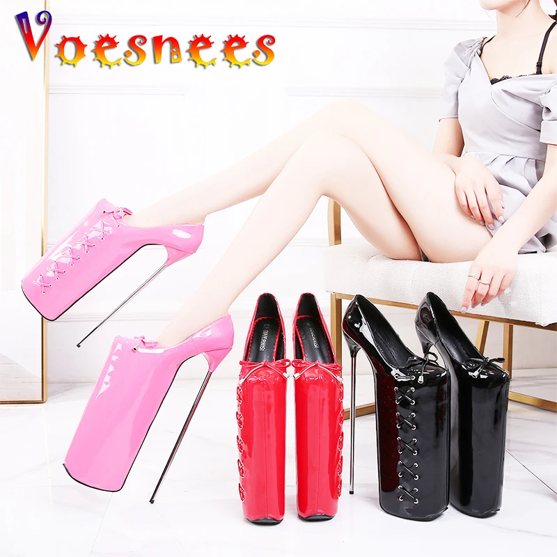 

Voesnees 2021 New Women Shoes Sexy High Slip-on Female Platform Pumps Stiletto High Heels 30cm Nightclub Ladies Party Shoes