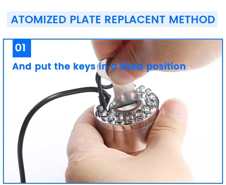 Description Picture 6 of item2pcs 20mm 1.7MHz high quality  Ultrasonic Mist Maker Fogger Ceramics Discs for indoor Humidifier spare parts