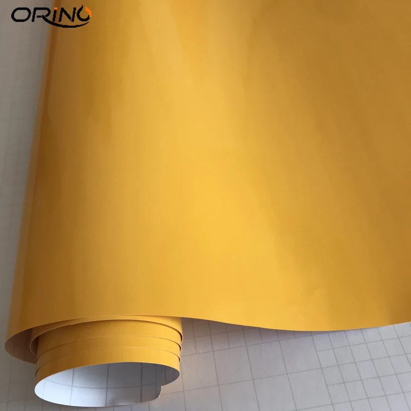 Glossy Yellow Vinyl Film-4