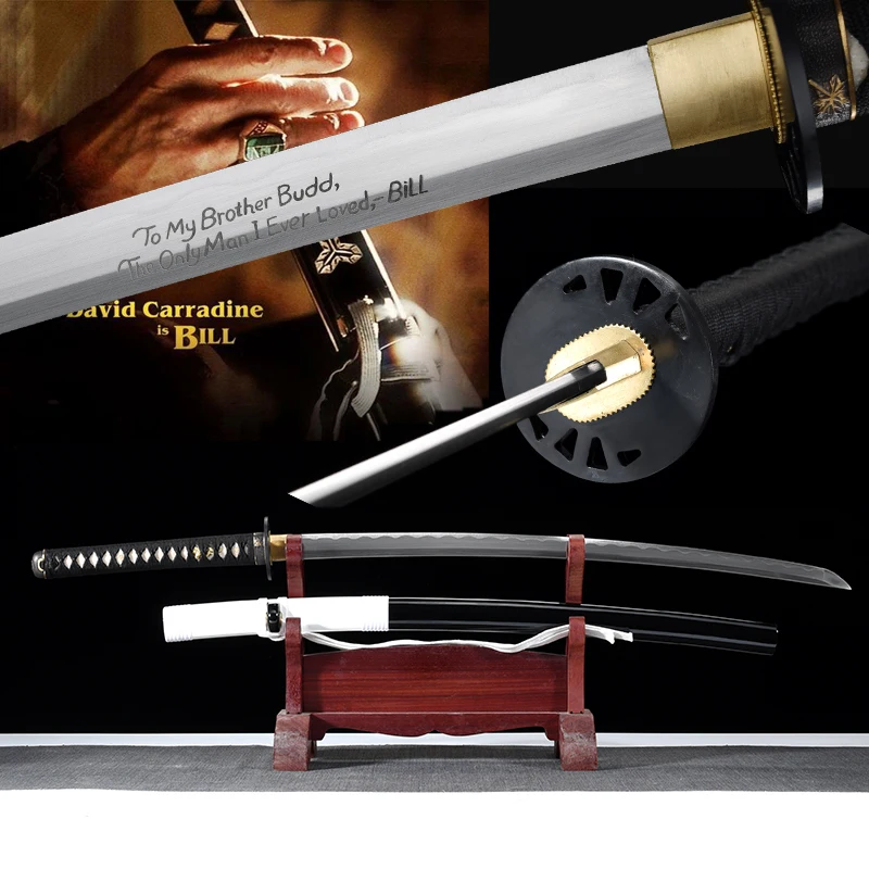 

Full tang handmade katana swords KILL BILL samurai sword sharpness