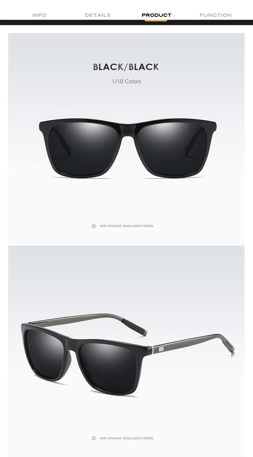 Новинка, мужские и женские поляризованные солнцезащитные очки, цветные солнцезащитные очки, модные A387T, алюминиевый магний, весенние дужки