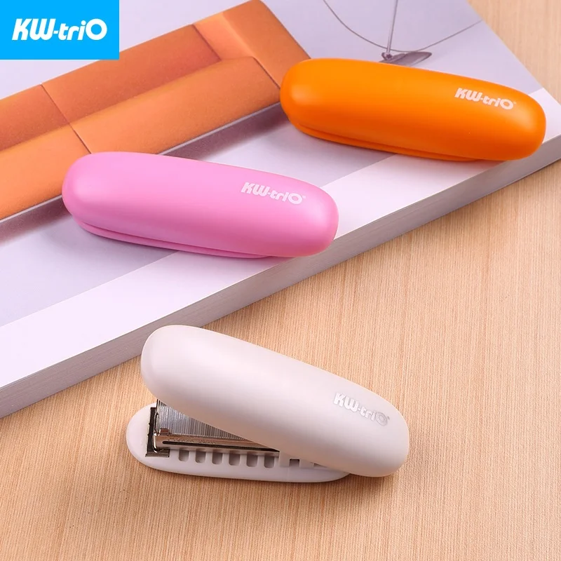 Mini Folding Stapler Cute Portable Stapler Use 24/6 26/6 Bind 20 Sheets of Paper Desk Stationery Office Supplies