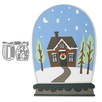 

Bell Jar Diorama Metal Cutting Star Dies for DIY Scrapbook Cutting Die Paper Cards Embossed Decorative Craft Die Cut 2020 New