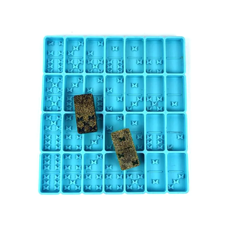 Creative Domino Resin Mold-dominos Silicone Mold-epoxy Resin Domino  Mold-silicone Mold for Resin Dominos Diy-board Game Silicon Mold 