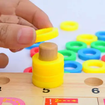 

EduKnows English logarithmic board puzzle and Math operation logarithmic board Montessori Wooden Toy learning toys for children