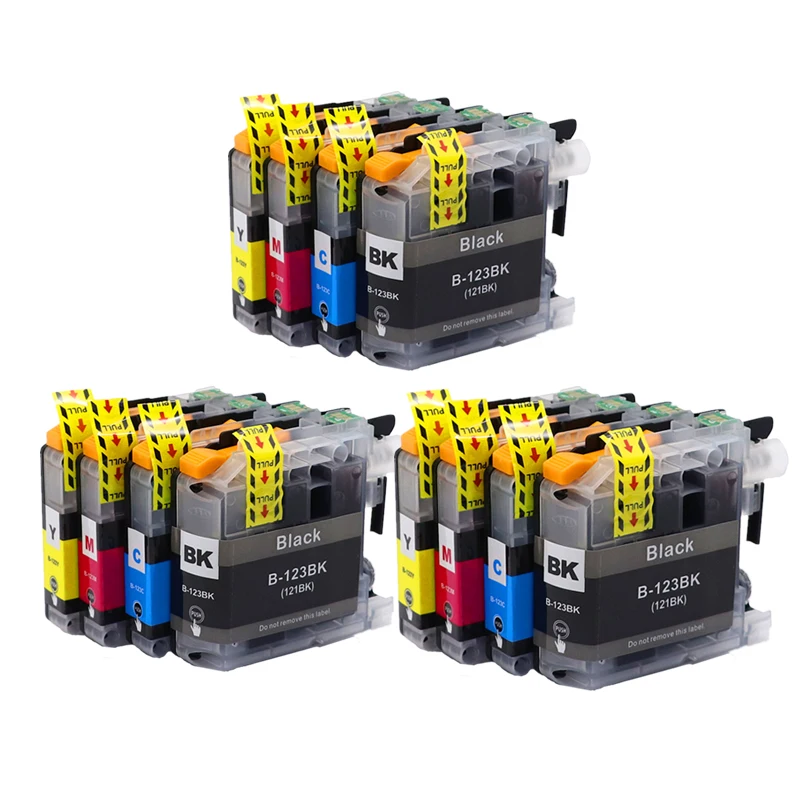 16PK For Brother LC123 Ink Cartridge Compatible For MFC-J4510DW MFC-J4610DW Printer Ink Cartridge LC121 MFC-J4410DW MFC-J4710DW hp cartridge Ink Cartridges