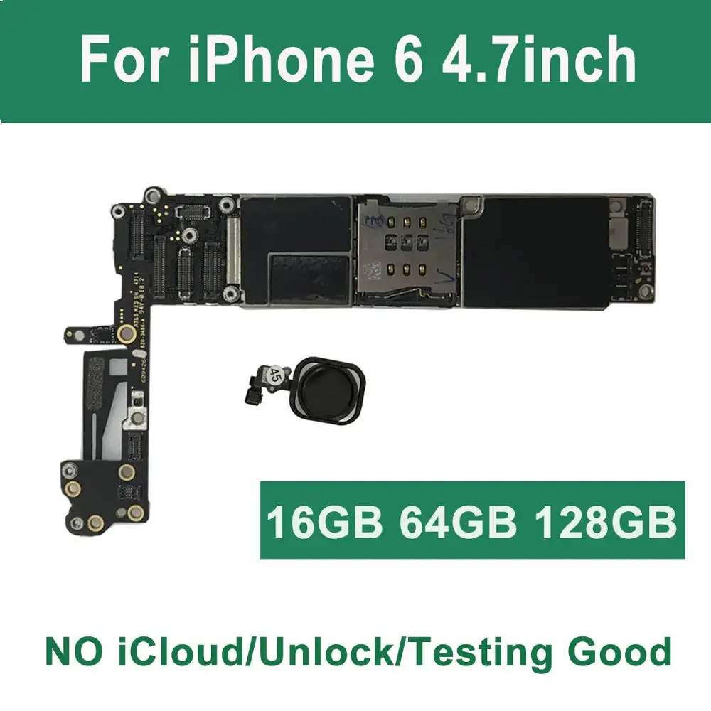 ICloud разблокированная материнская плата для iPhone 6 4 7 "с Touch ID 32 Гб 16 64 128G A1549 CDMA A1586