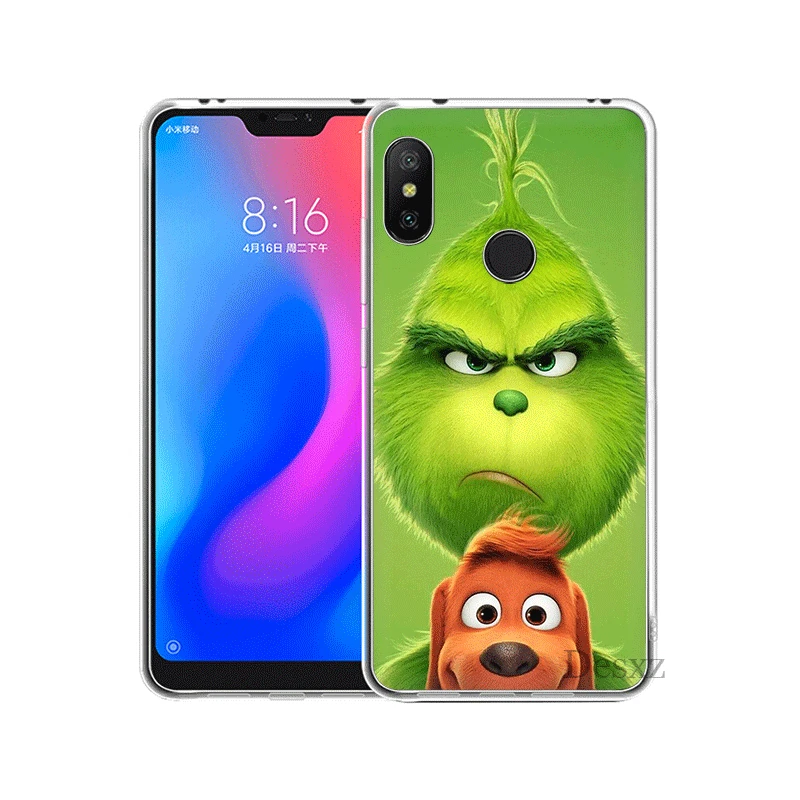 H1 Мобильный чехол для телефона для Xiaomi Redmi Note 4 4X3, 5, 6, 7 Pro 5A твердый переплет зеленый Гринч - Цвет: H1