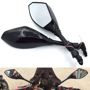 

With LED Turn Signal Integrated Mirrors Motorcycle Rearview Mirrors For KTM 990 Super Duke RC8 / R 690 Duke 1290 Super Duke R