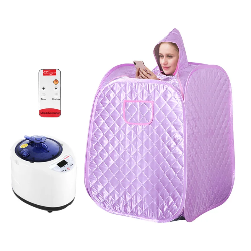 

Portable Sauna Box Fumigation Machine Household Single Sauna Foldable and Steamable Feet Remote Control Fumigation Machine