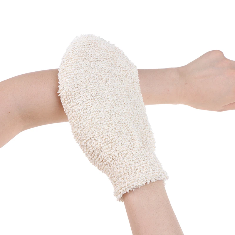 New Bath Gloves Exfoliating Skin Wash Foam Towel Massage Shower Scrubber Hemp Body Cleaning Towel Sponges 1pc