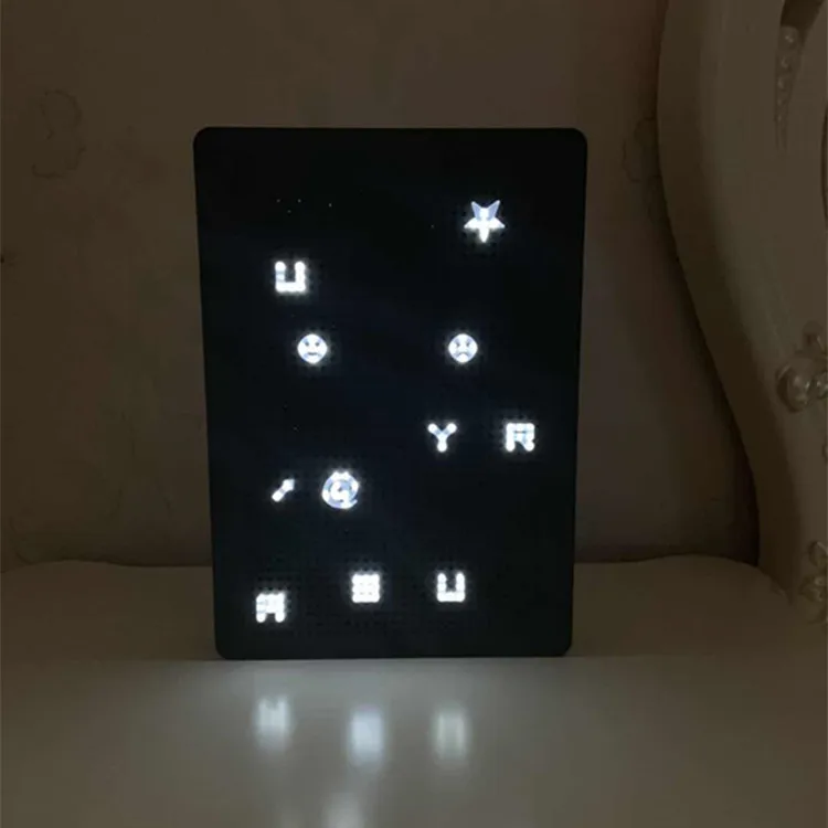 

LED Pinyin Lettered Power Strip Light Boxes DIY Proposal Decorative Lights A4 Wire-wrap Board Light Box