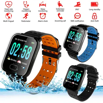

Smart Watch Call Information Reminder Blood Pressure Heart Rate Monitoring Fitness Tracker Smart Watch Bluetooth IP67 Waterproof