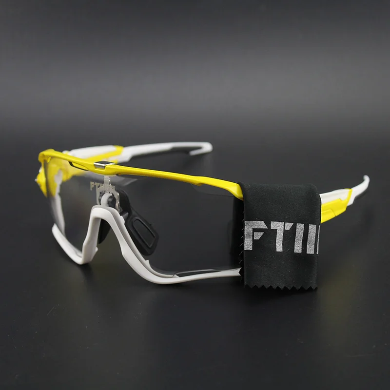 Фотохромные поляризационные очки es для велоспорта, очки для велоспорта, MTB велосипеда, езды на велосипеде, рыбалки, велоспорта, солнцезащитные очки es gafas ciclismo - Цвет: Yellow white